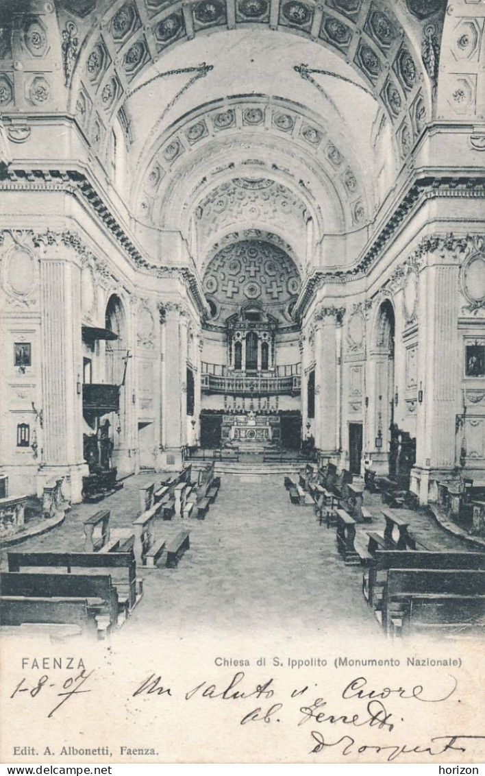 2g.526  FAENZA - Chiesa Di S. Ippolito - 1907 - Faenza