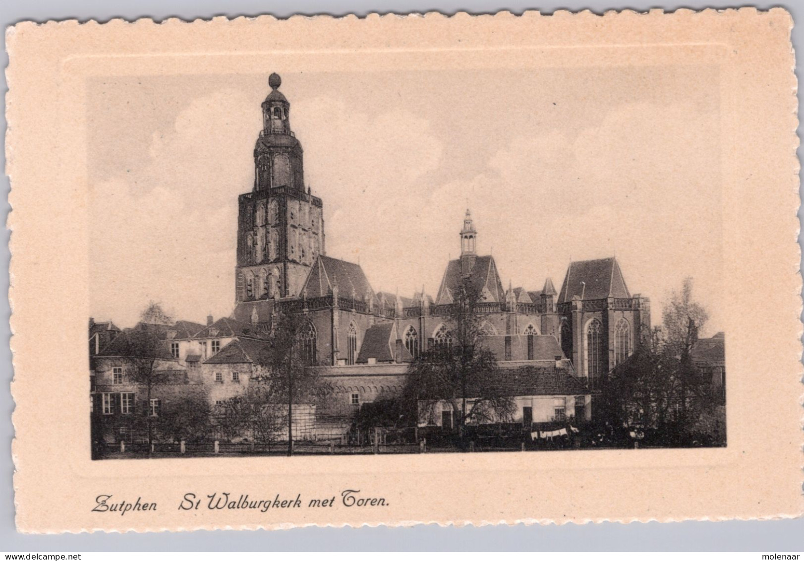 Postkaarten > Europa > Nederland > Gelderland > Zutphen St. Walburgkerk Gebruikt 1939 (12476) - Zutphen