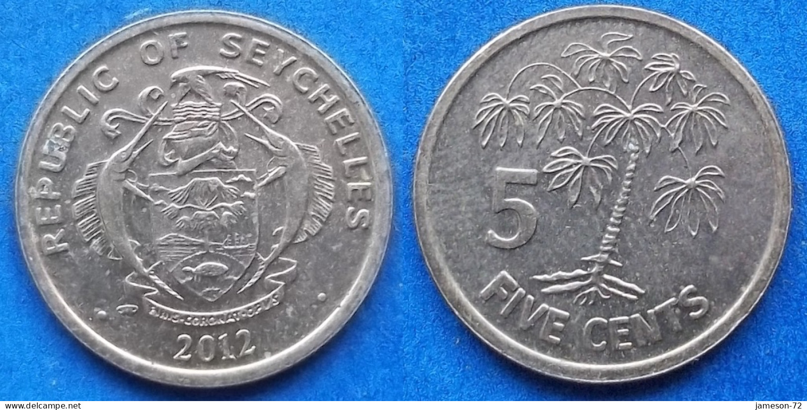 SEYCHELLES - 5 Cents 2012 "Tapioca Plant" KM# 47a Republic (1976) - Edelweiss Coins - Seychelles