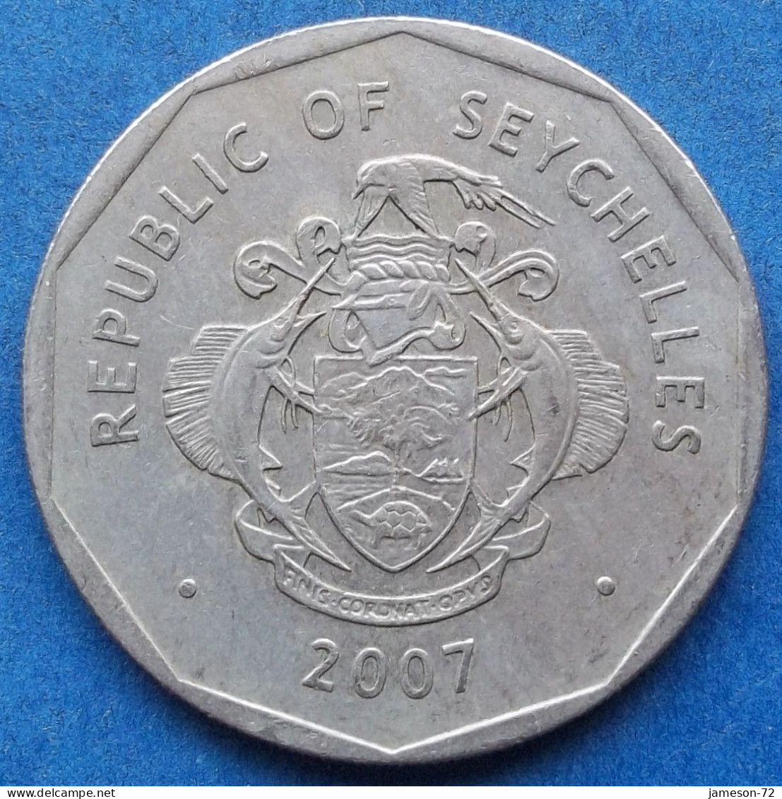 SEYCHELLES - 5 Rupees 2007 "Palm Tree" KM# 51.2 Republic (1976) - Edelweiss Coins - Seychelles