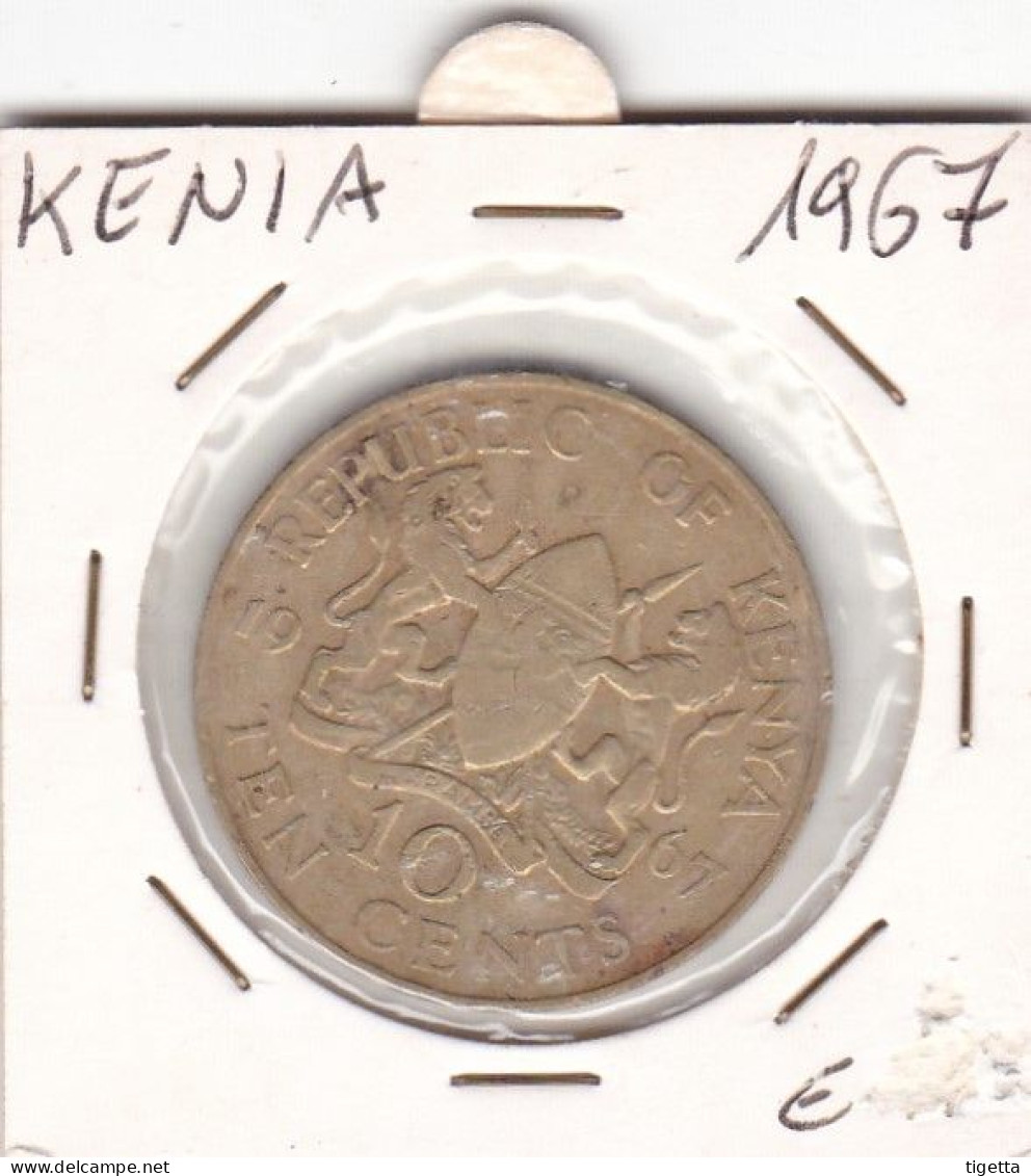 KENIA   10 CENTS  ANNO 1967 COME DA FOTO - Kenia