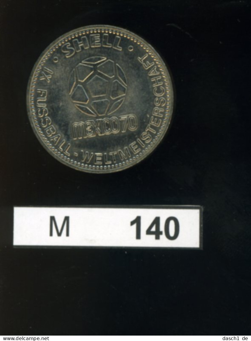 M140, WM Mexico 1970, Gedenkmünze Franz Beckenbauer - Souvenir-Medaille (elongated Coins)