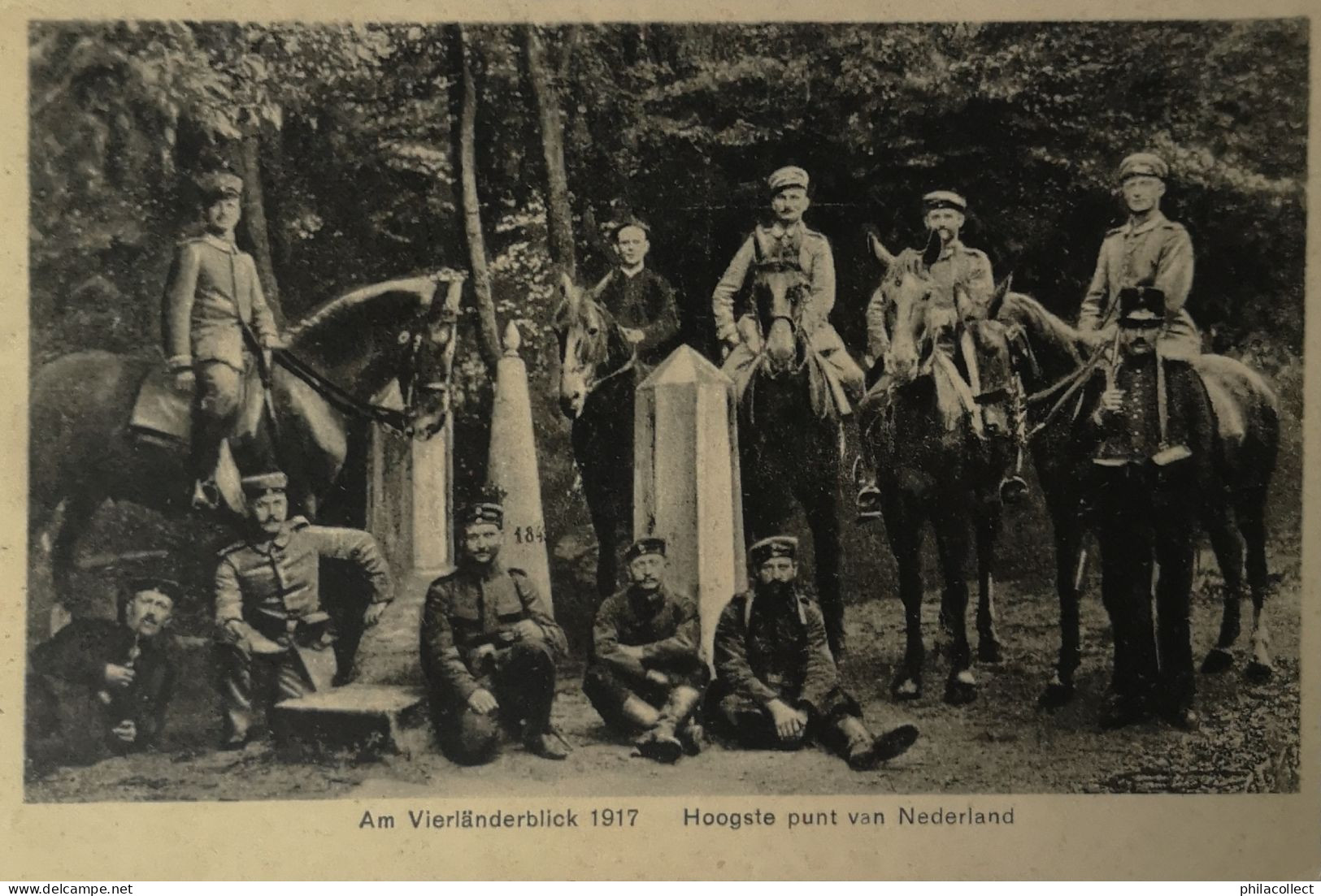 Vaals (Lim.) 4 Lander Eck 1917 // 19?? Topkaart - Vaals