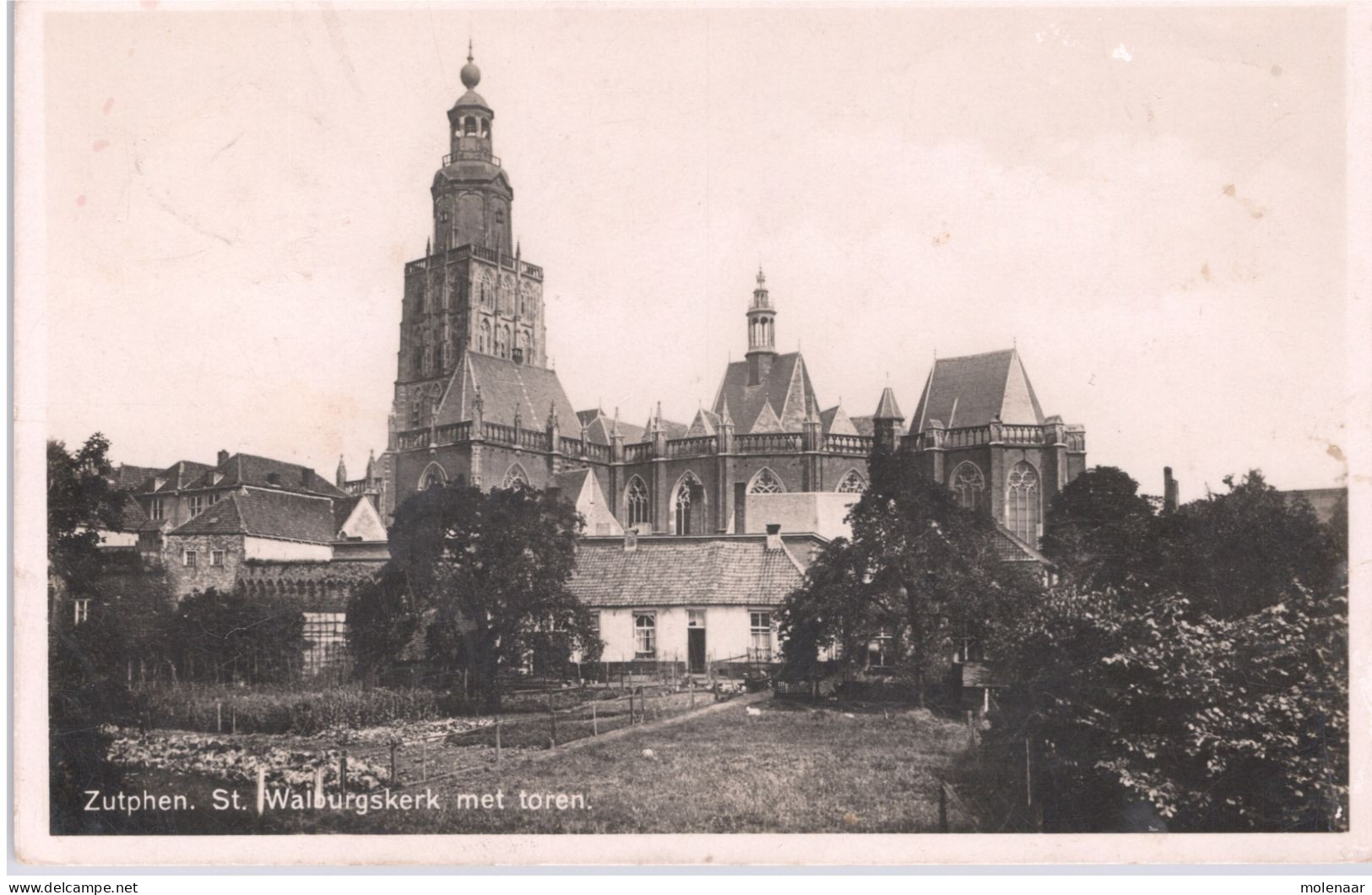 Postkaarten > Europa > Nederland > Gelderland > Zutphen Walburgkerk Gebruikt 1931 (12492) - Zutphen