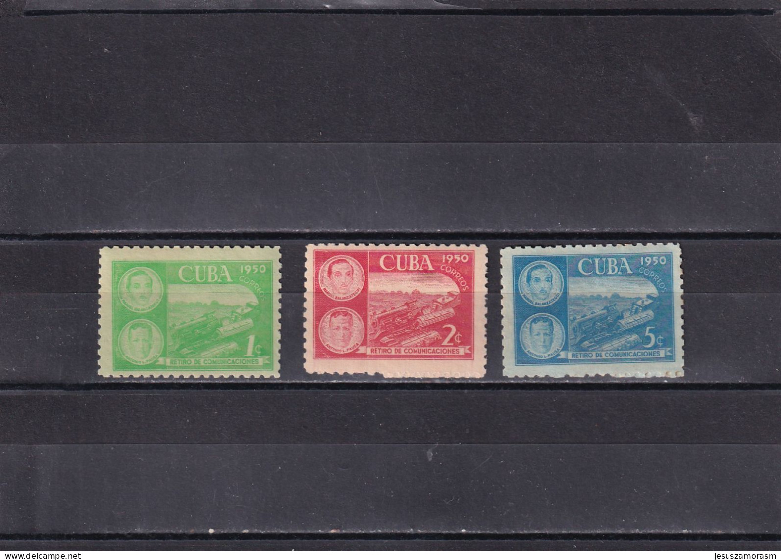 Cuba Nº 335 Al 337 Goma Con Defectos - Unused Stamps