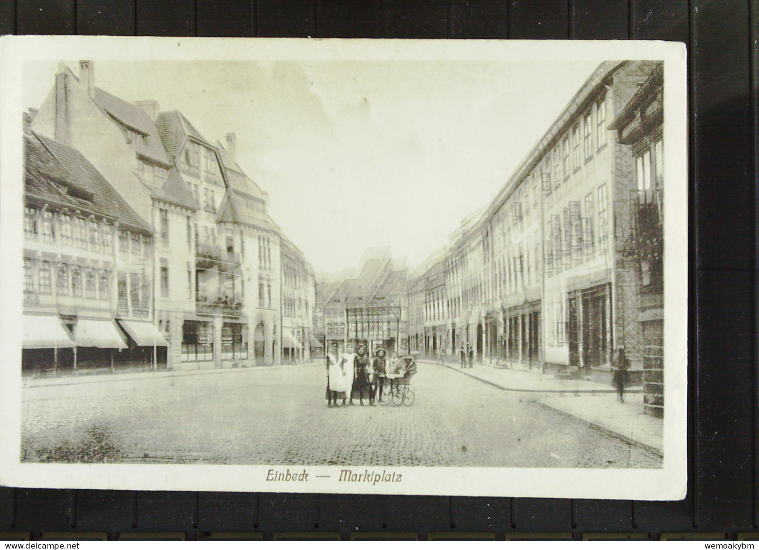 DR: AK Von Einbeck Mit Marktplatz Vom 29.5.1927 Mit 5 Pf Reichsadler (beschädigt) Knr: 356 - Einbeck
