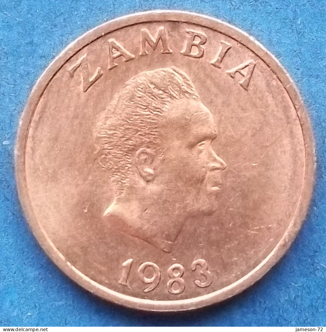 ZAMBIA - 1 Ngwee 1983 "Aardvark" KM# 9a Decimal Coinage (1968-2013) - Edelweiss Coins - Sambia