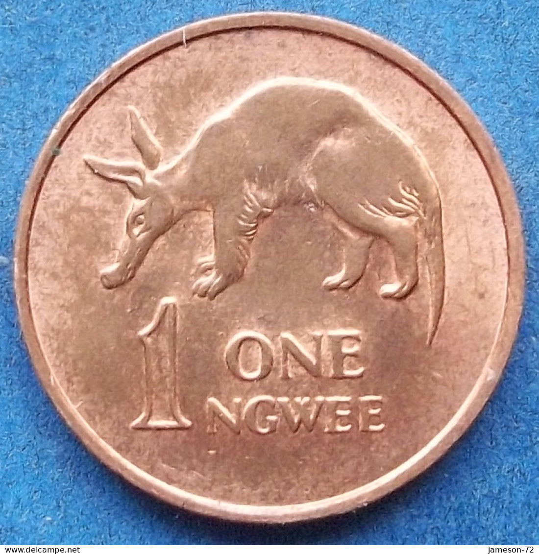 ZAMBIA - 1 Ngwee 1983 "Aardvark" KM# 9a Decimal Coinage (1968-2013) - Edelweiss Coins - Sambia