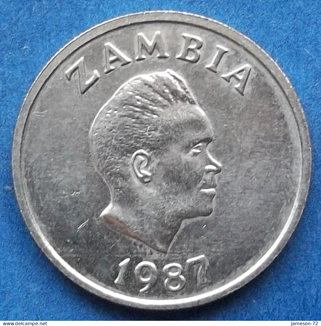 ZAMBIA - 5 Ngwee 1987 "Morning Glory" KM# 11 Decimal Coinage (1968-2013) - Edelweiss Coins - Sambia