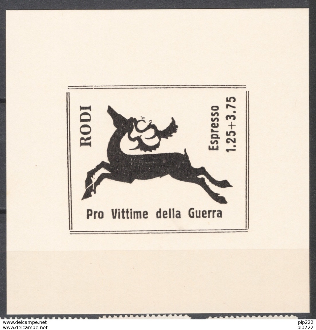 Egeo 1943 Espressi Cartoncino Di Prova VF/F - Egeo (Occup. Tedesca)