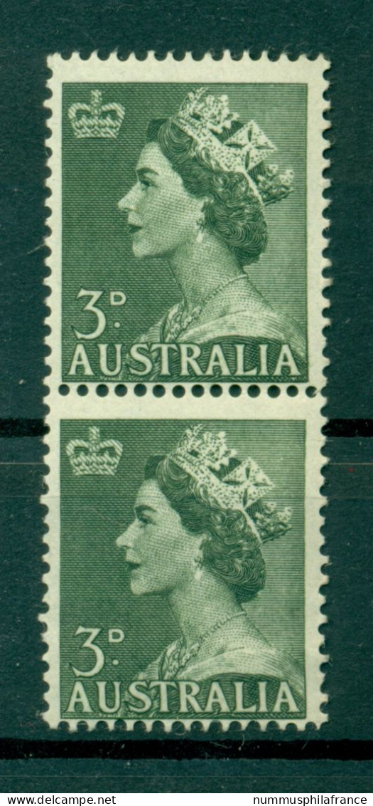 Australie 1953 - Y & T N. 197 - Série Courante (Michel N. 236) - Coil Paire (1) - Ungebraucht