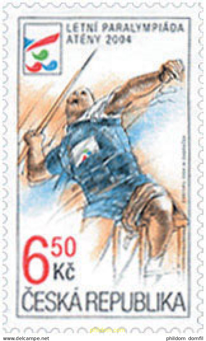 141698 MNH CHEQUIA 2004 JUEGOS PARALIMPICOS. ATENAS 2004 - Unused Stamps