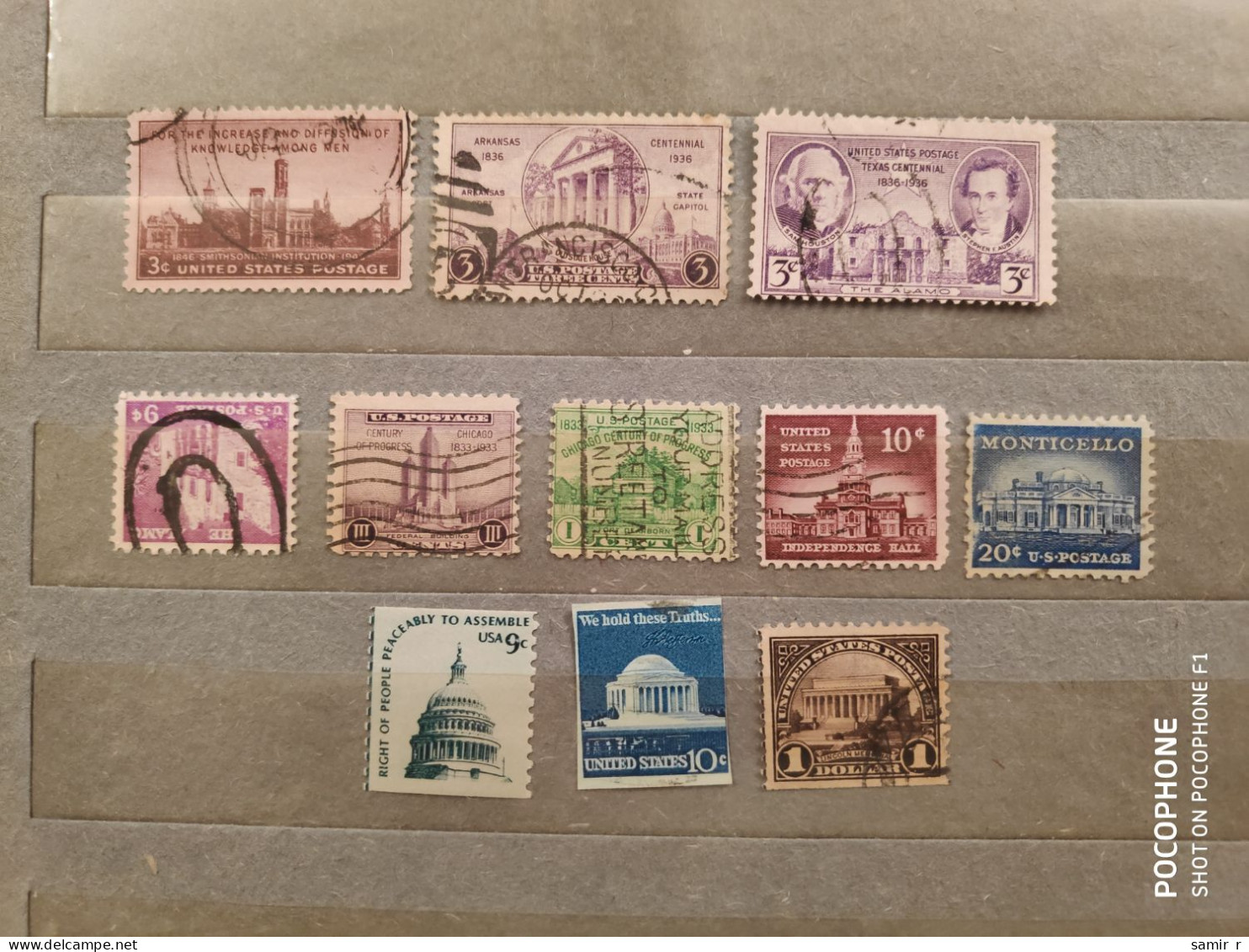 USA	Architecture (F75) - Used Stamps