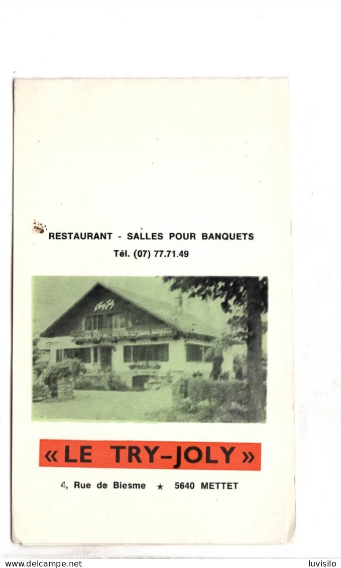 Mettet Le Try Joly ( Document En 4 Volets ) Sainte Barbe 1972 - Mettet