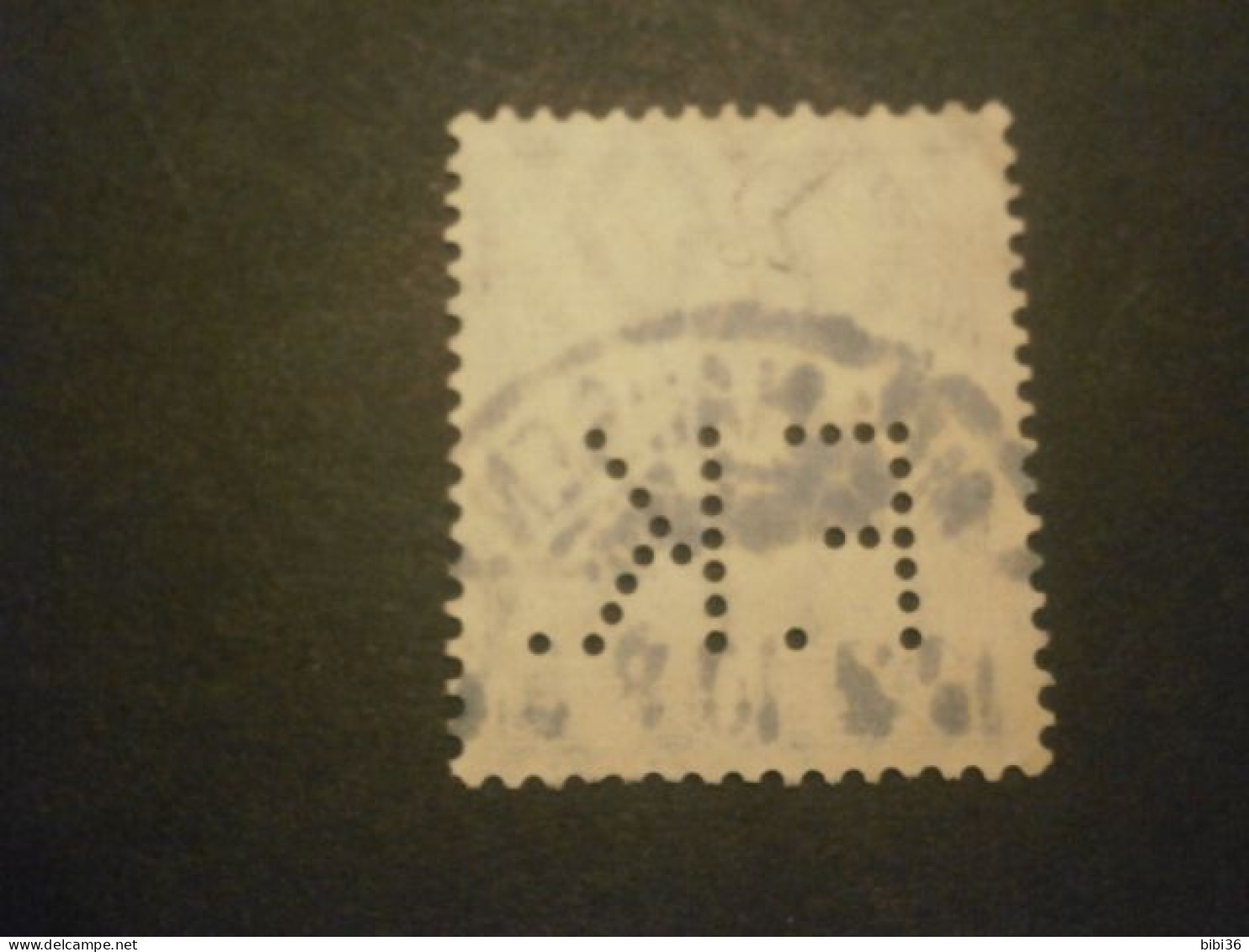 ALSACE LORRAINE PERFORATION FK55 GERMANIA PERFORES PERFORE PERFIN PERFINS PERFORATION PERFORIERT LOCHUNG FIRMENLOCHUNG - Used Stamps