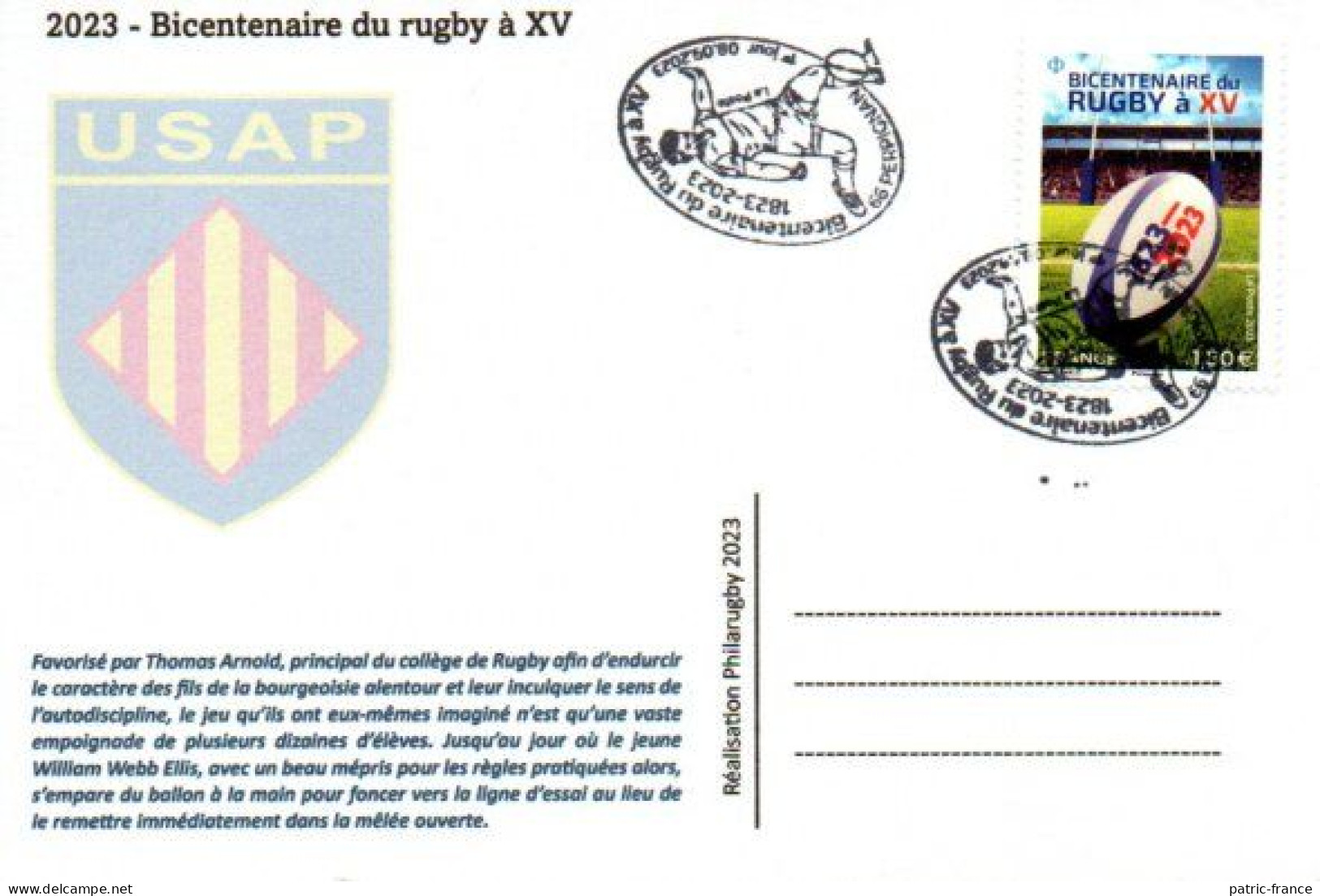 France 2023 - Rugby - 1er Jour Perpignan - Carte 3 - Rugby