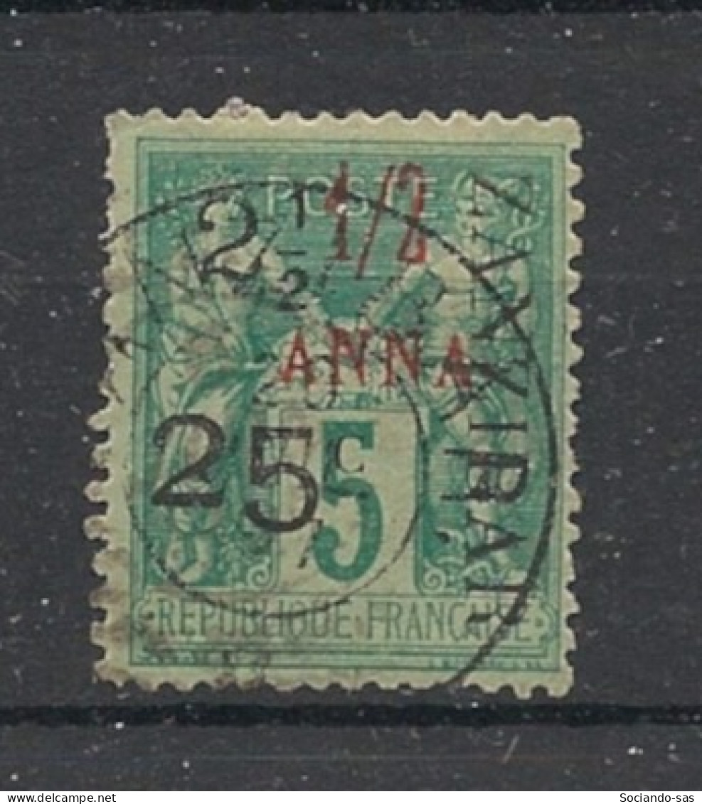 ZANZIBAR - 1897 - N°YT. 32 - Type Sage 2 1/2a Et 25 Sur 5c Vert - Type I - Oblitéré / Used - Oblitérés