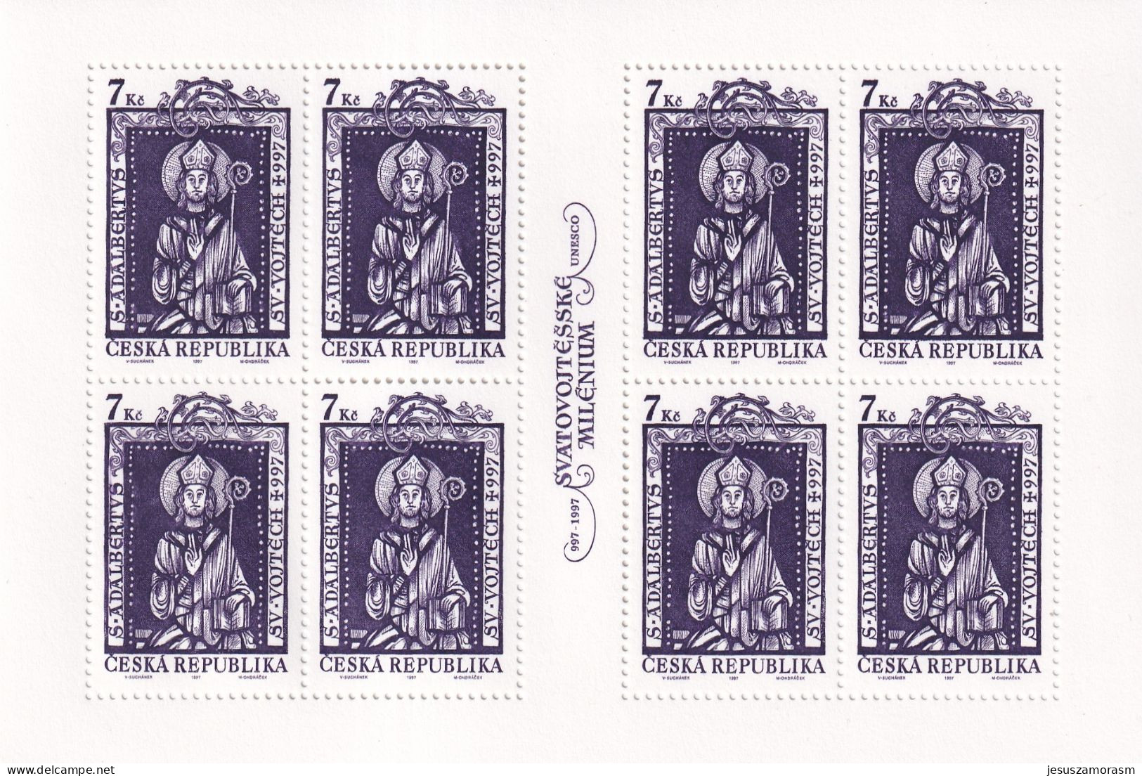 Republica Checa Nº 136 En Hoja De 8 Sellos - Unused Stamps