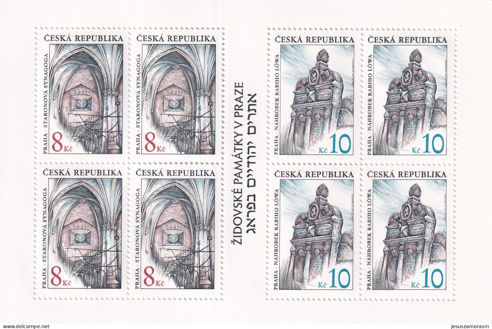 Republica Checa Nº 149 Al 140 En Hoja De 4 Series - Unused Stamps