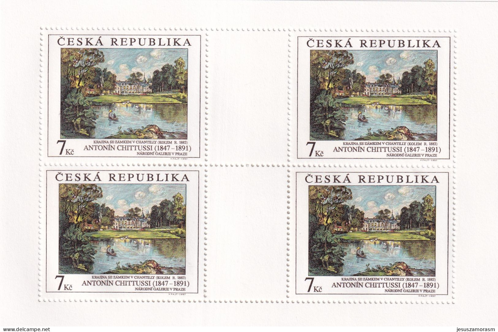 Republica Checa Nº 158 Al 160 En Hoja De 4 Series - Unused Stamps