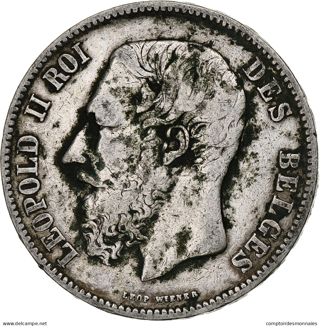 Monnaie, Belgique, Leopold II, 5 Francs, 5 Frank, 1868, TB, Argent, KM:24 - 5 Francs