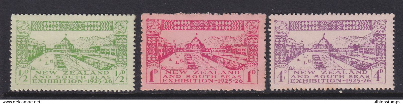 New Zealand, Scott 179-181 (SG 463-465), MLH (few Toned Spots) - Unused Stamps