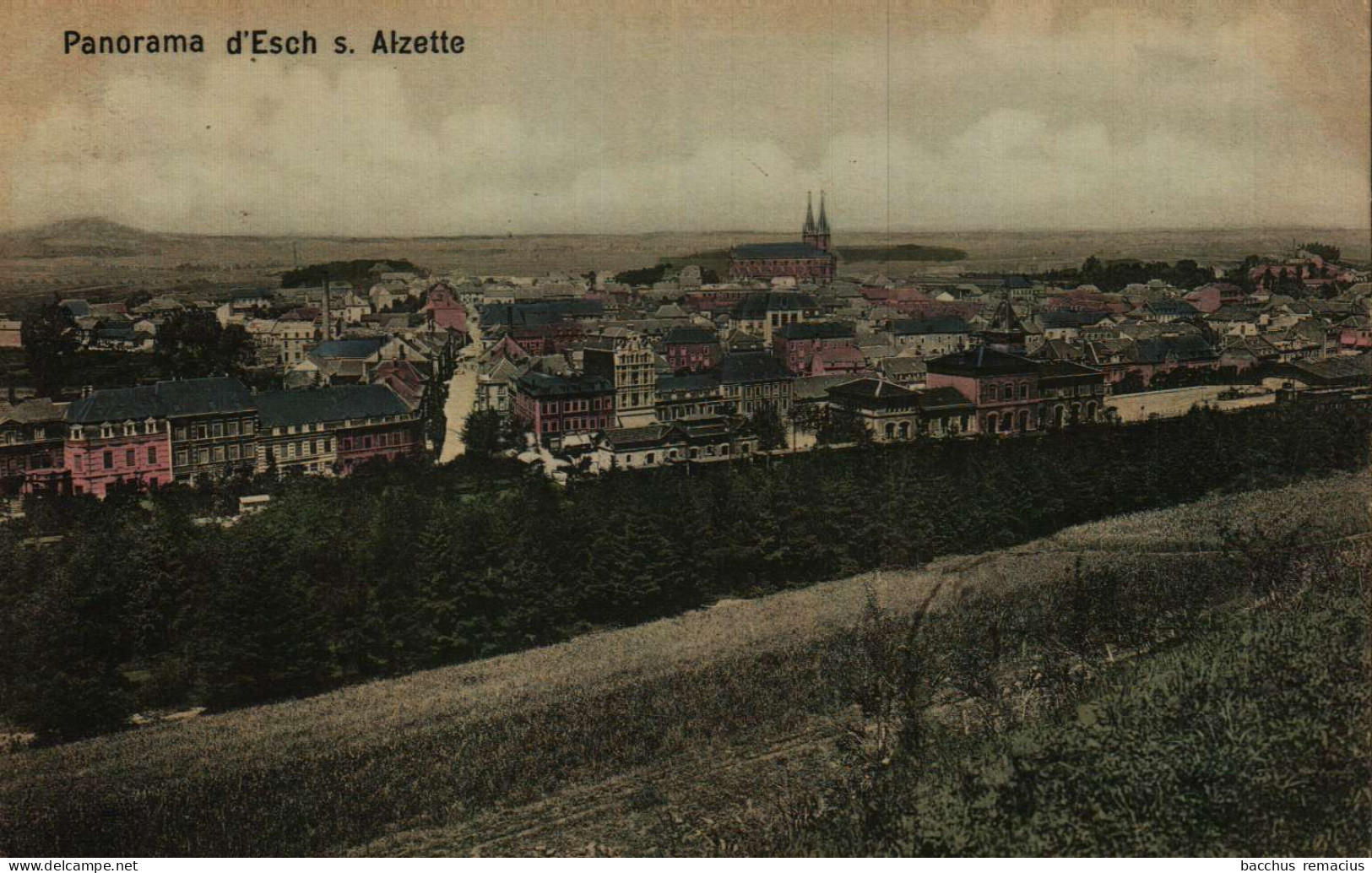 ESCH-SUR-ALZETTE  - Panorama  (colorée) - Esch-Alzette