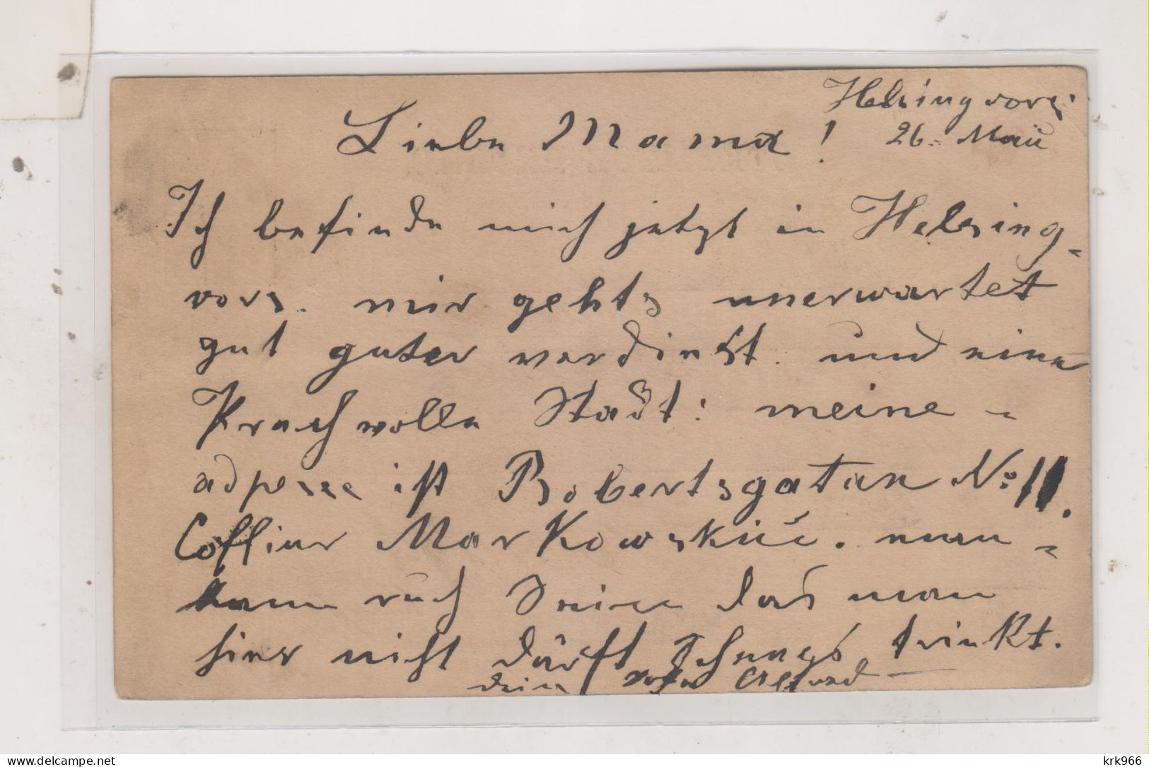 FINLAND  RUSSIA  HELSINKI 1894  Nice Postal Stationery - Briefe U. Dokumente