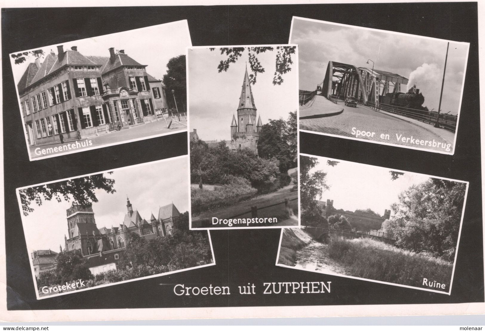 Postkaarten > Europa > Nederland > Gelderland >Groeten Uit Zutphen Gebruikt 1951 (13548) - Zutphen