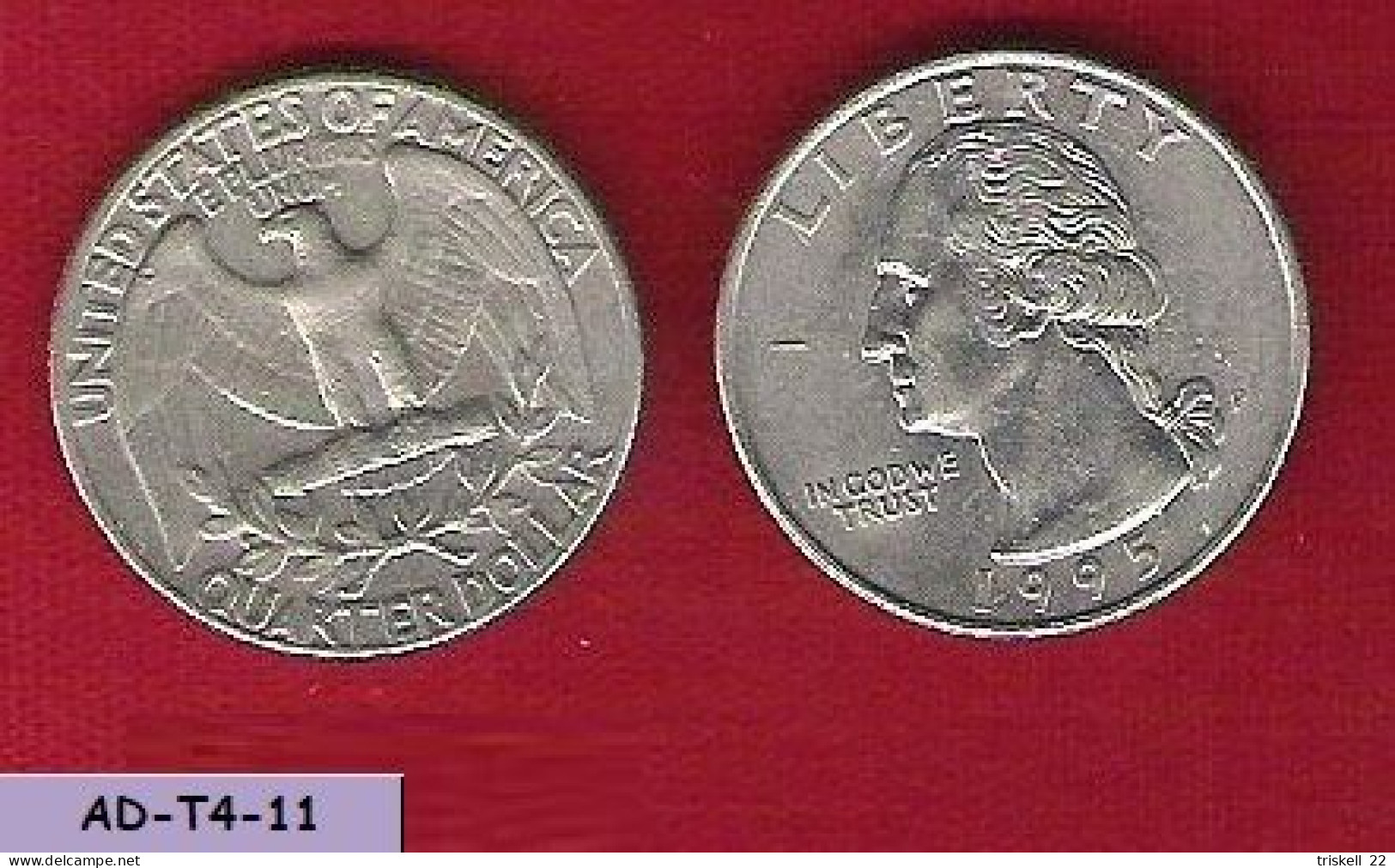 USA 1995 _ Quarter Dollar - D , Washington - 1932-1998: Washington