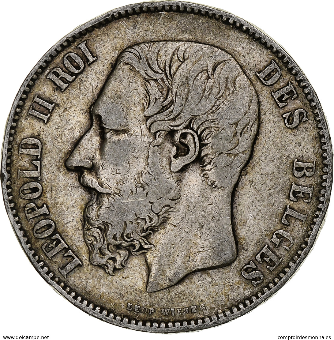 Monnaie, Belgique, Leopold II, 5 Francs, 5 Frank, 1868, TB, Argent, KM:24 - 5 Frank