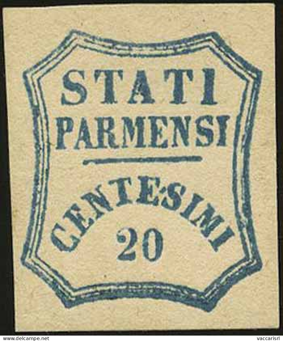 DUCATO DI PARMA - Tipologia: * - G.Provvisorio - C.20 Azzurro N.28 - Sassone N.15 - A.D. - P.V.
Qualit&agrave;: "A" - 60 - Parma