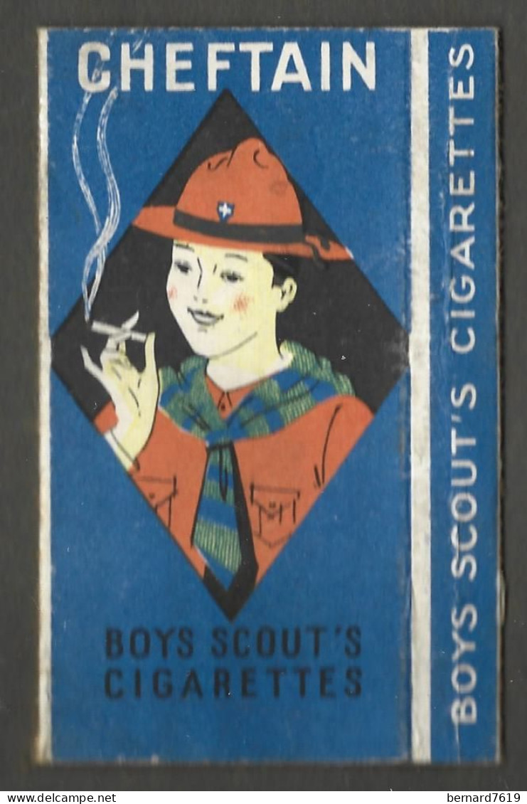 Etui Cigarette Cigarettes  - Cheftain  Boys Scout's Cigarettes - Empty Cigarettes Boxes