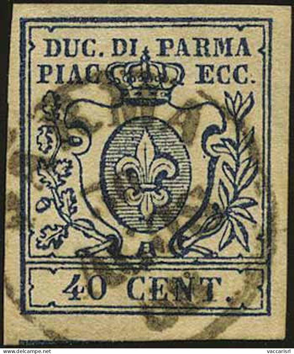DUCATO DI PARMA - Tipologia: O - C.40 Azzurro Scuro N.23 - Sassone N.11a - P.V.
Qualit&agrave;: "A" - 60549FOG - Parme