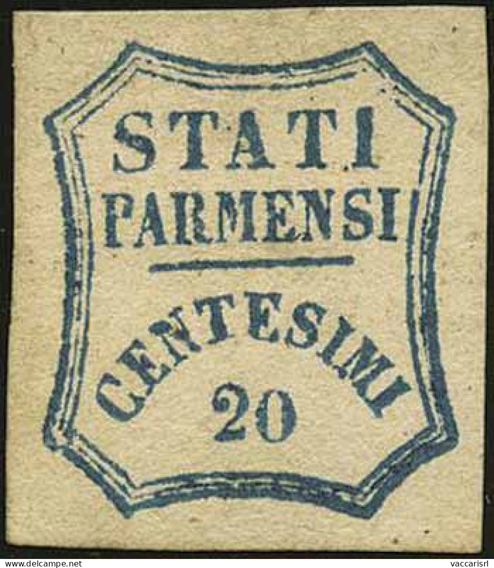 DUCATO DI PARMA - Tipologia: * - G.Provvisorio - C.20 Azzurro N.28 - Sassone N.15 - P.V.
Qualit&agrave;: "A" - 60646FOG - Parma