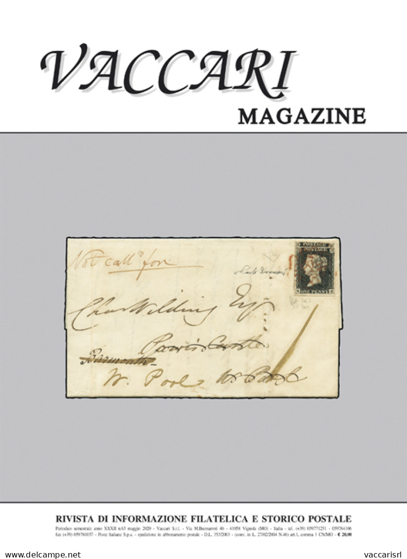 VACCARI MAGAZINE
Anno 2020 - N.63 - - Manuels Pour Collectionneurs