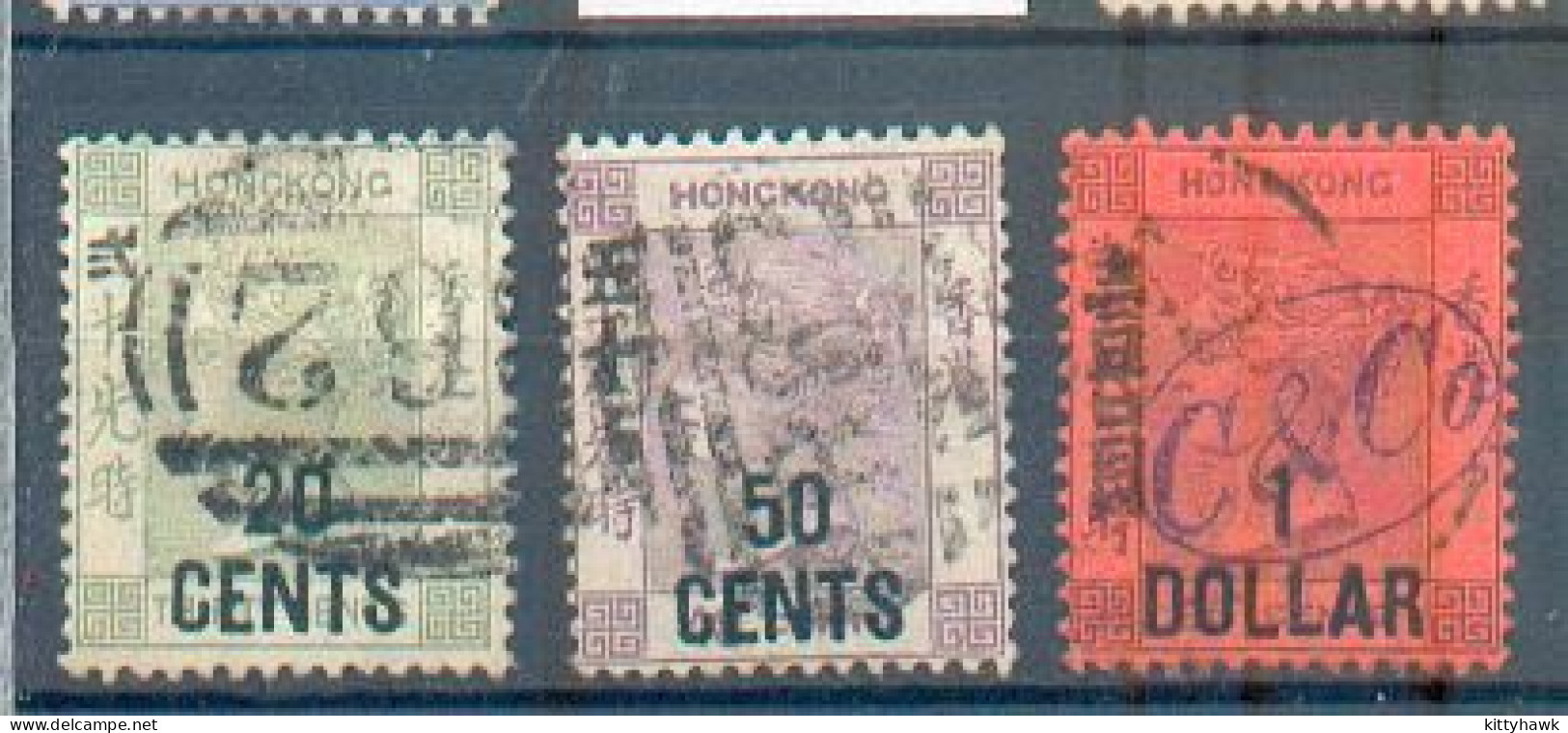 A 148 - H. K.  - YT 54-55-56 ° Obli - Used Stamps