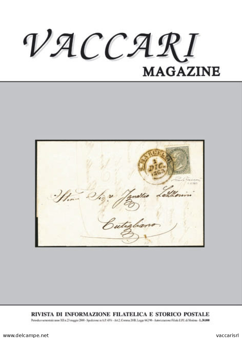 VACCARI MAGAZINE
Anno 2000 - N.23 - - Handbücher Für Sammler