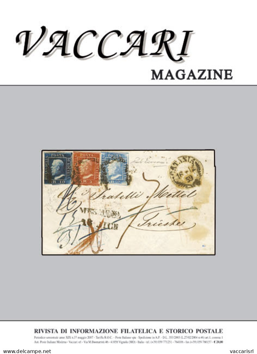 VACCARI MAGAZINE
Anno 2007 - N.37 - - Manuels Pour Collectionneurs