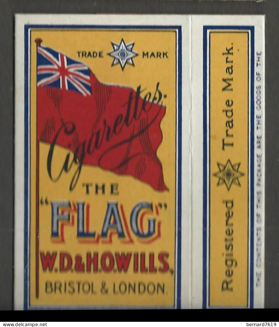 Etui Cigarette Cigarettes  -  The  Flag  -wlls  Bristol - London Royaume Uni - Empty Cigarettes Boxes