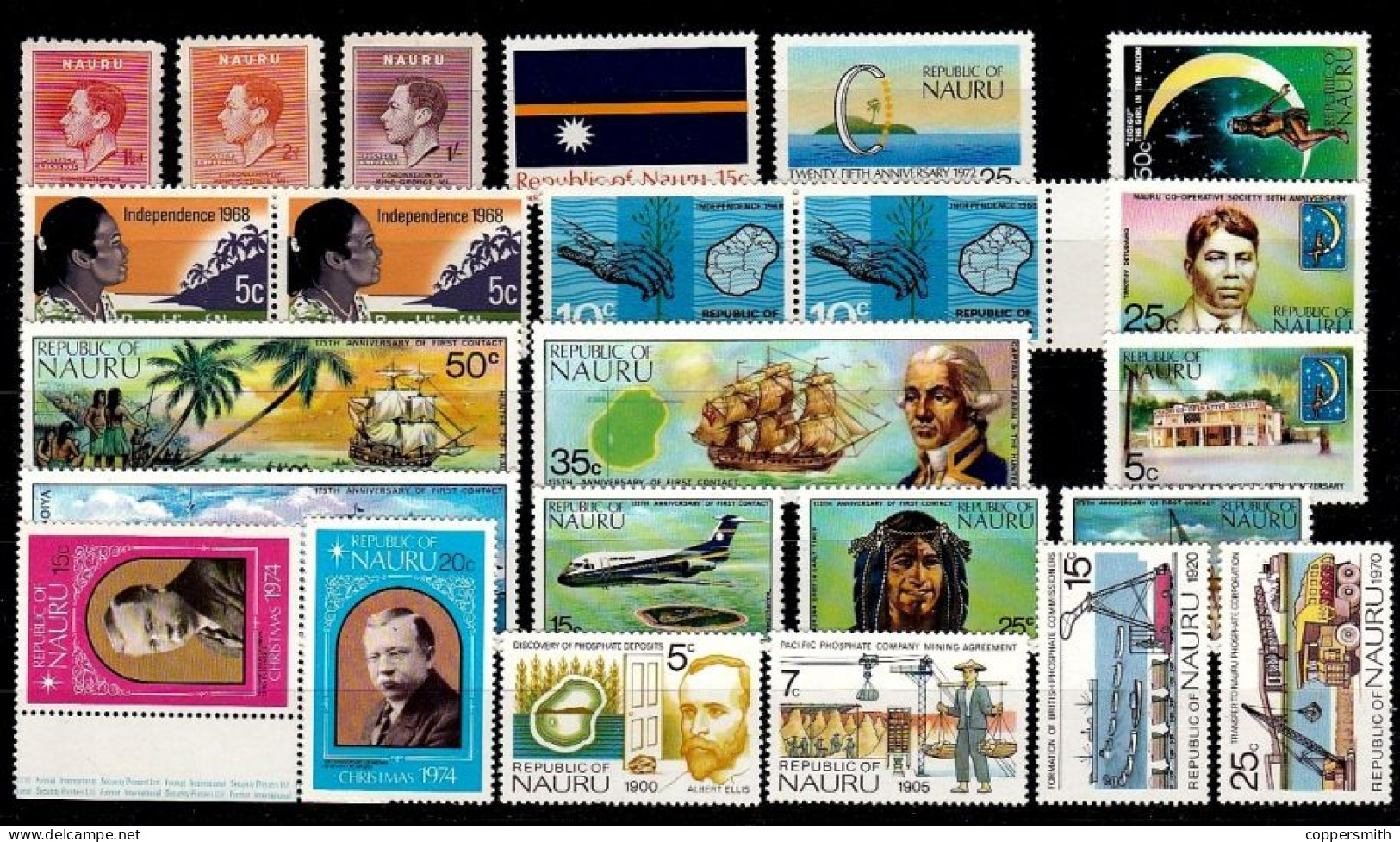 (025-32) Nauru  Small / Petit Lot / Kleines Los / Ex 1937-1975  ** / Mnh  Michel Ex 33//120 - Nauru