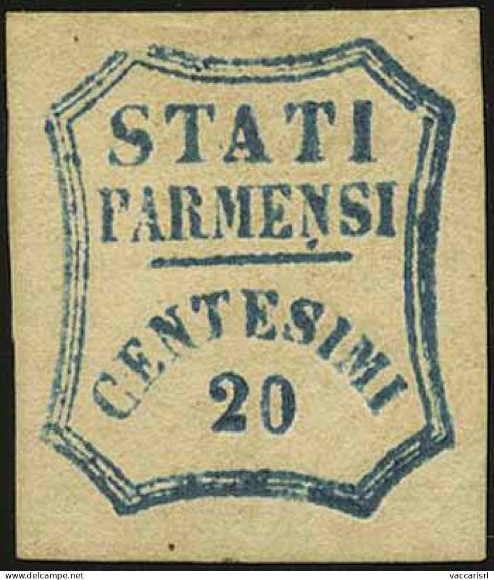 DUCATO DI PARMA - Tipologia: * - G.Provvisorio - C.20 Azzurro N.28 - Sassone N.15 - A.D. - P.V.
Qualit&agrave;: "A" - 60 - Parma