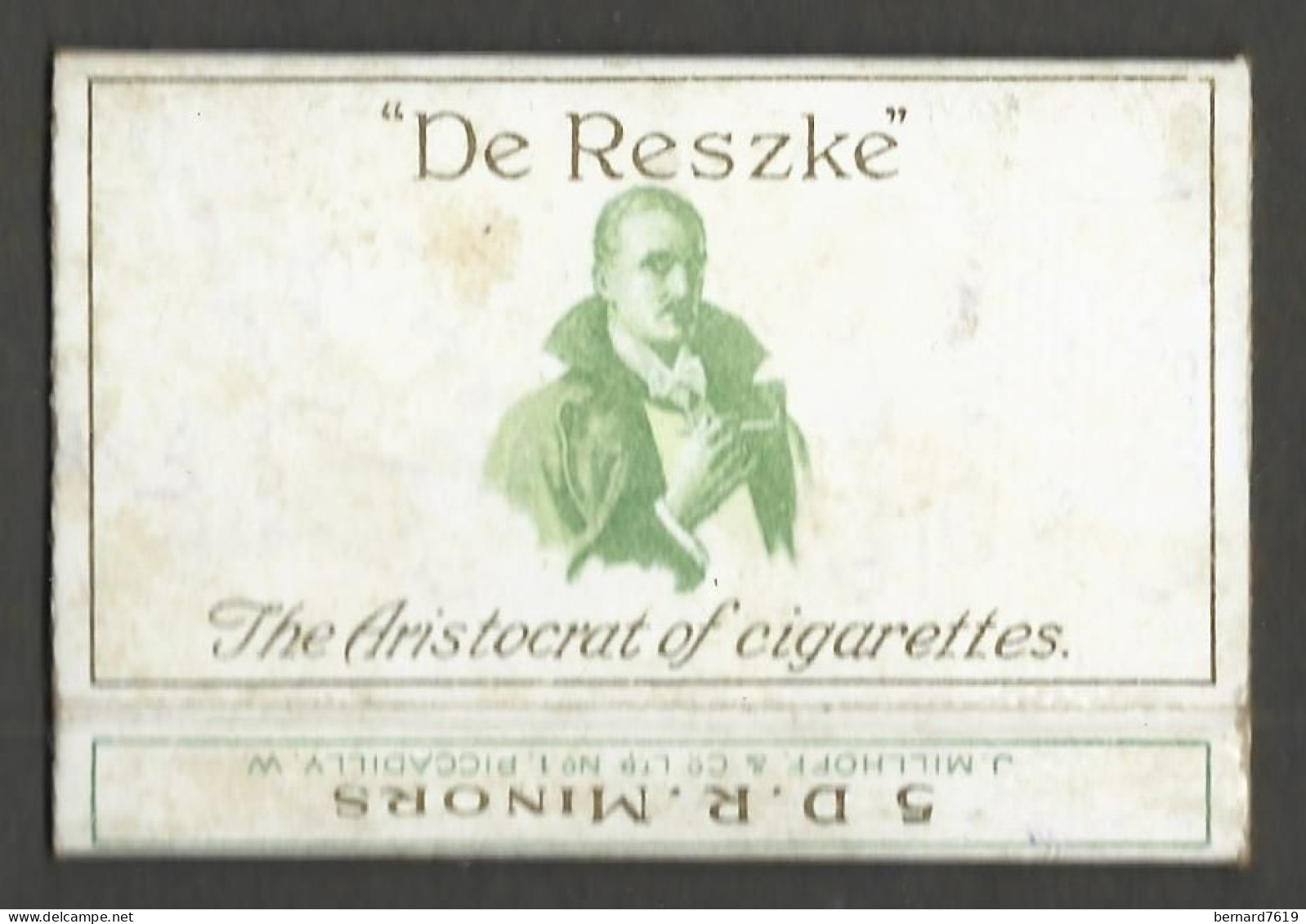 Etui Cigarette Cigarettes  - De  Reszke- The  Aristocrat Of Cigarettes 5 D R Minors -  Piccadilly - Etuis à Cigarettes Vides