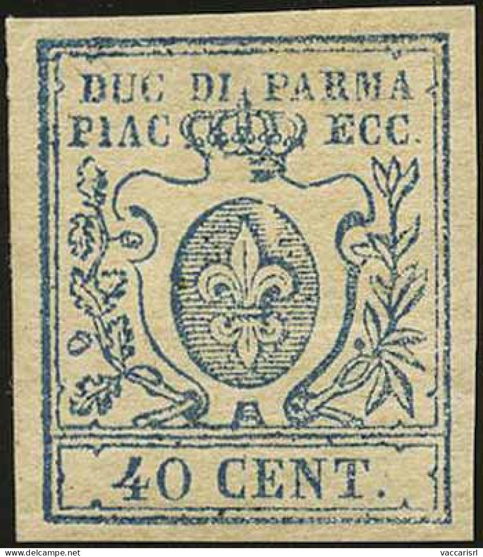 DUCATO DI PARMA - Tipologia: * - C.40 Azzurro N.22 - Sassone N.11 - P.V.
Qualit&agrave;: "A" - 60540FOG - Parma