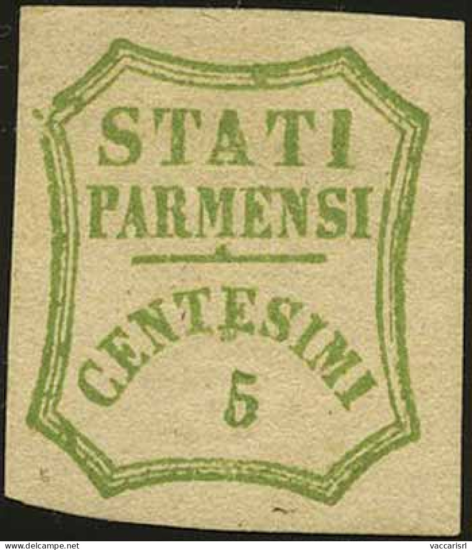 DUCATO DI PARMA - Tipologia: * - G.Provvisorio - C.5 Verde Giallo N.26 - Sassone N.13 - P.V.
Qualit&agrave;: "A" - 60562 - Parma