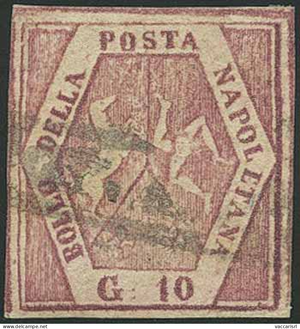 REGNO DI NAPOLI - PROVINCE NAPOLETANE - Tipologia: O - Gr.10 Falso Dell'epoca IV Tipo Carminio Lillaceo N.6FN - Sassone  - Neapel