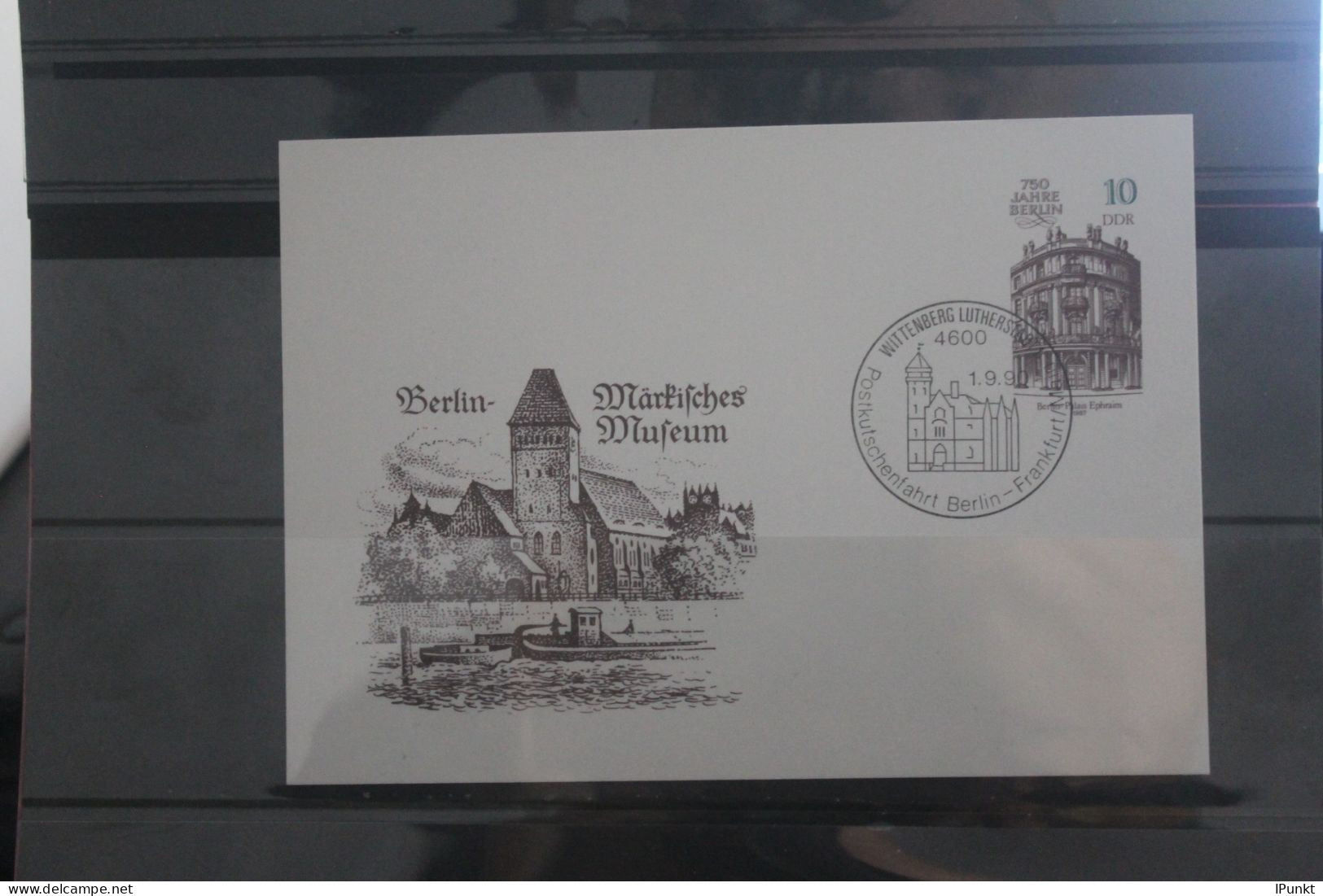 DDR 1990; SST Wittenberg Postkutschenfahrt Berlin-Frankfurt/Main - Cartes Postales - Oblitérées