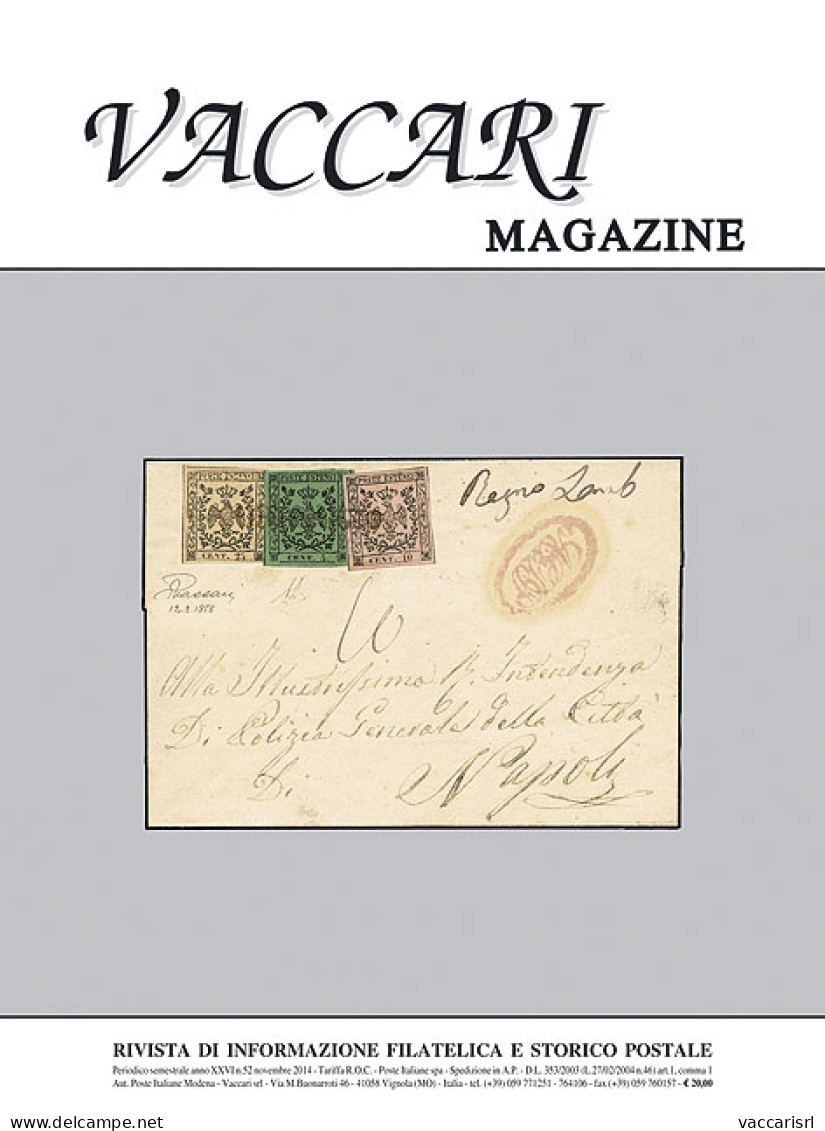 VACCARI MAGAZINE
Anno 2014 - N.52 - - Manuels Pour Collectionneurs