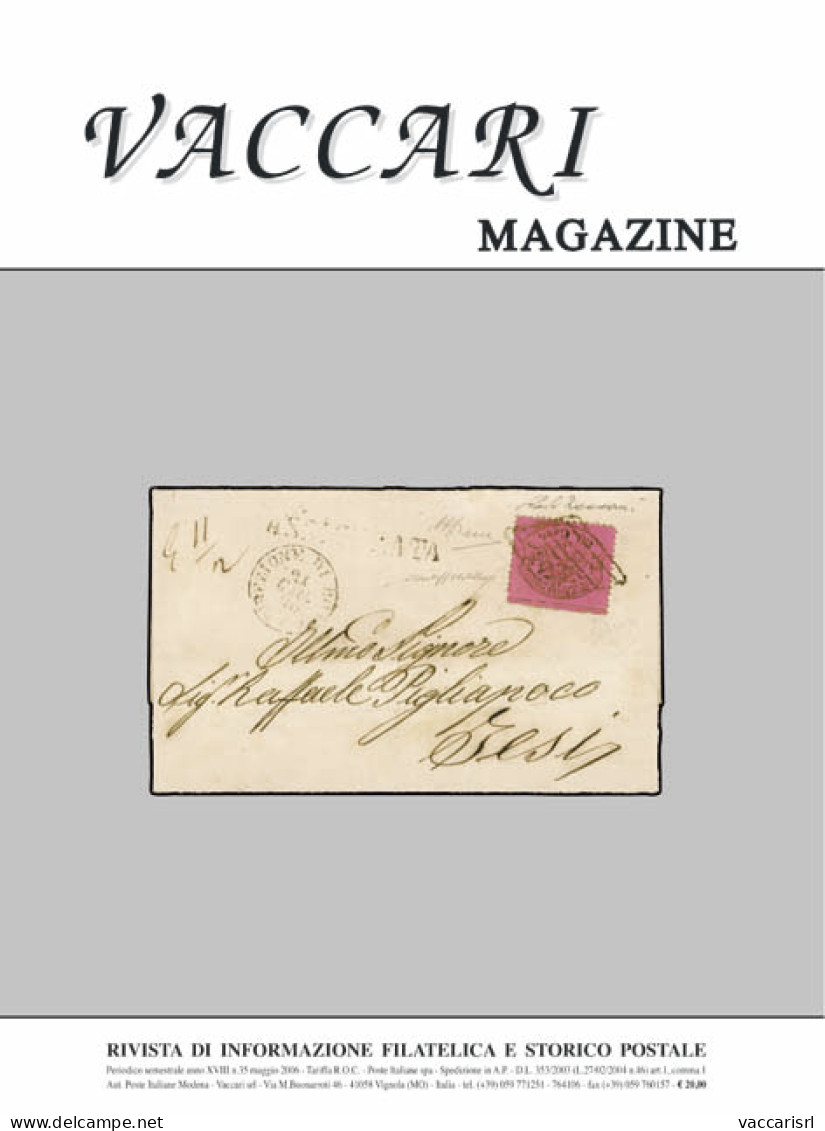 VACCARI MAGAZINE
Anno 2006 - N.35 - - Manuels Pour Collectionneurs