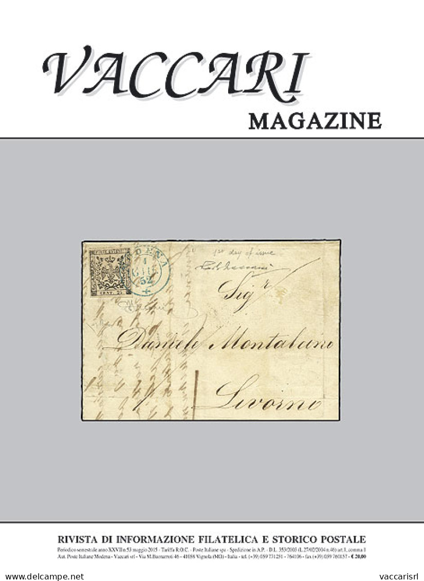 VACCARI MAGAZINE
Anno 2015 - N.53 - - Handbücher Für Sammler